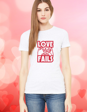 Load image into Gallery viewer, Love Never Fails Valentine Adult Shirt