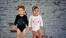 Load image into Gallery viewer, Just A Little Eggs-tra Easter Baby Onesie