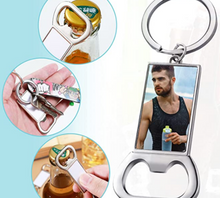 Load image into Gallery viewer, Custom Bottle Opener Keychain