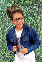 Load image into Gallery viewer, Just Breathe Juniors' Cropped Jean Jacket