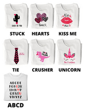 Load image into Gallery viewer, Be Mine Unicorn Valentine's Youth Shirt