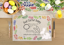 Load image into Gallery viewer, Easter Bunny Treat Placemat