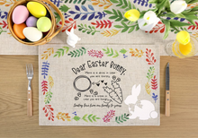 Load image into Gallery viewer, Easter Bunny Treat Placemat