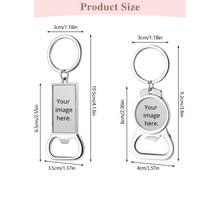 Load image into Gallery viewer, Custom Bottle Opener Keychain