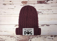Load image into Gallery viewer, Life's Better With A Dog Pom Pom and Beanie Winter Hat