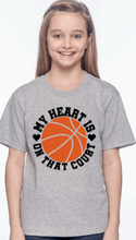 Load image into Gallery viewer, My Heart Is On That Court Youth Shirt