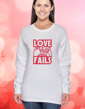 Load image into Gallery viewer, Love Never Fails Valentine Adult Shirt
