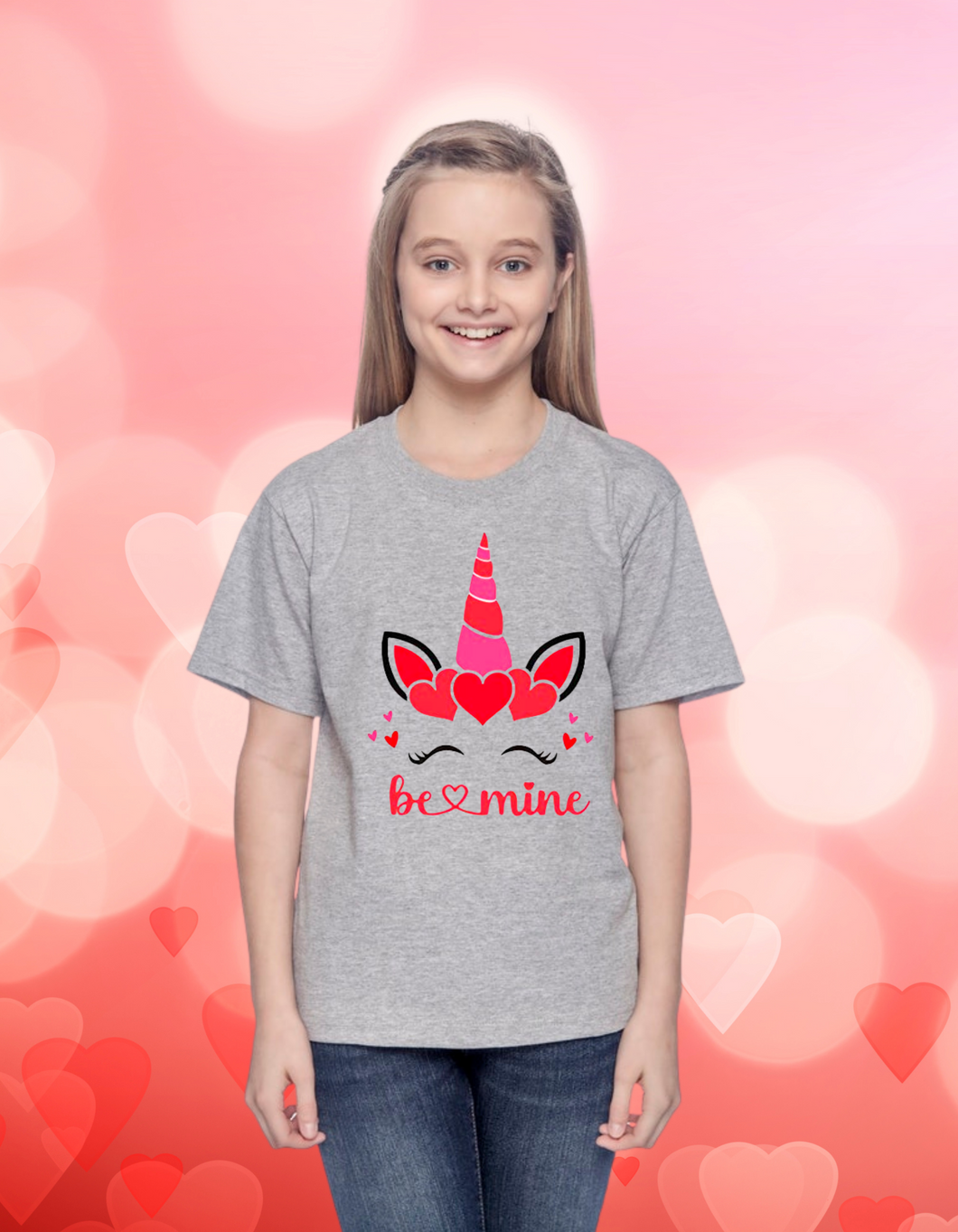Be Mine Unicorn Valentine's Youth Shirt