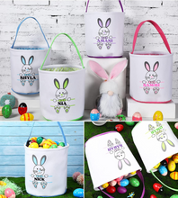 Load image into Gallery viewer, Custom bunny feet Easter Basket
