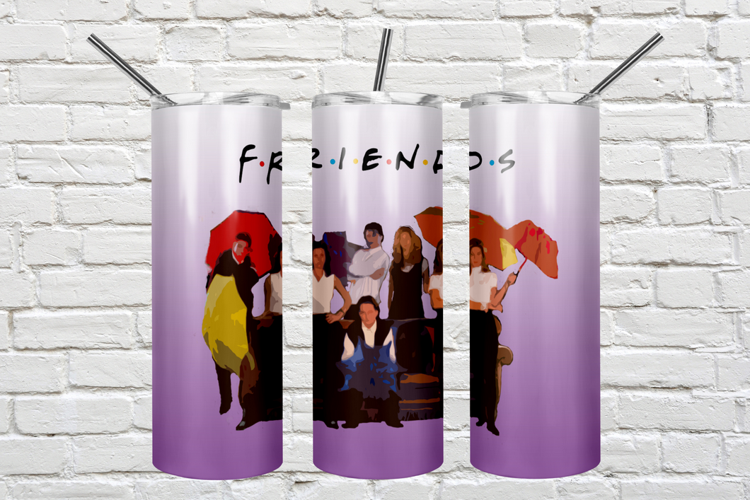 Friends Themed 20oz. Stainless Steel Skinny Tumbler
