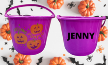 Load image into Gallery viewer, Personalized Halloween Pail
