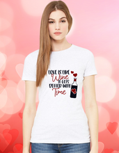 Load image into Gallery viewer, Love Is Like Wine Valentine's Adult T-Shirt
