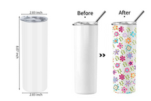 Load image into Gallery viewer, Custom 20oz. Stainless Steel Skinny Tumbler

