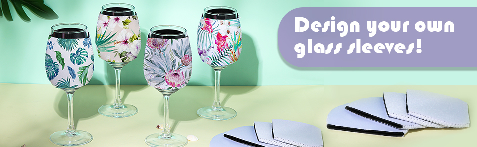 Custom Wine Glass Cooler Sleeves