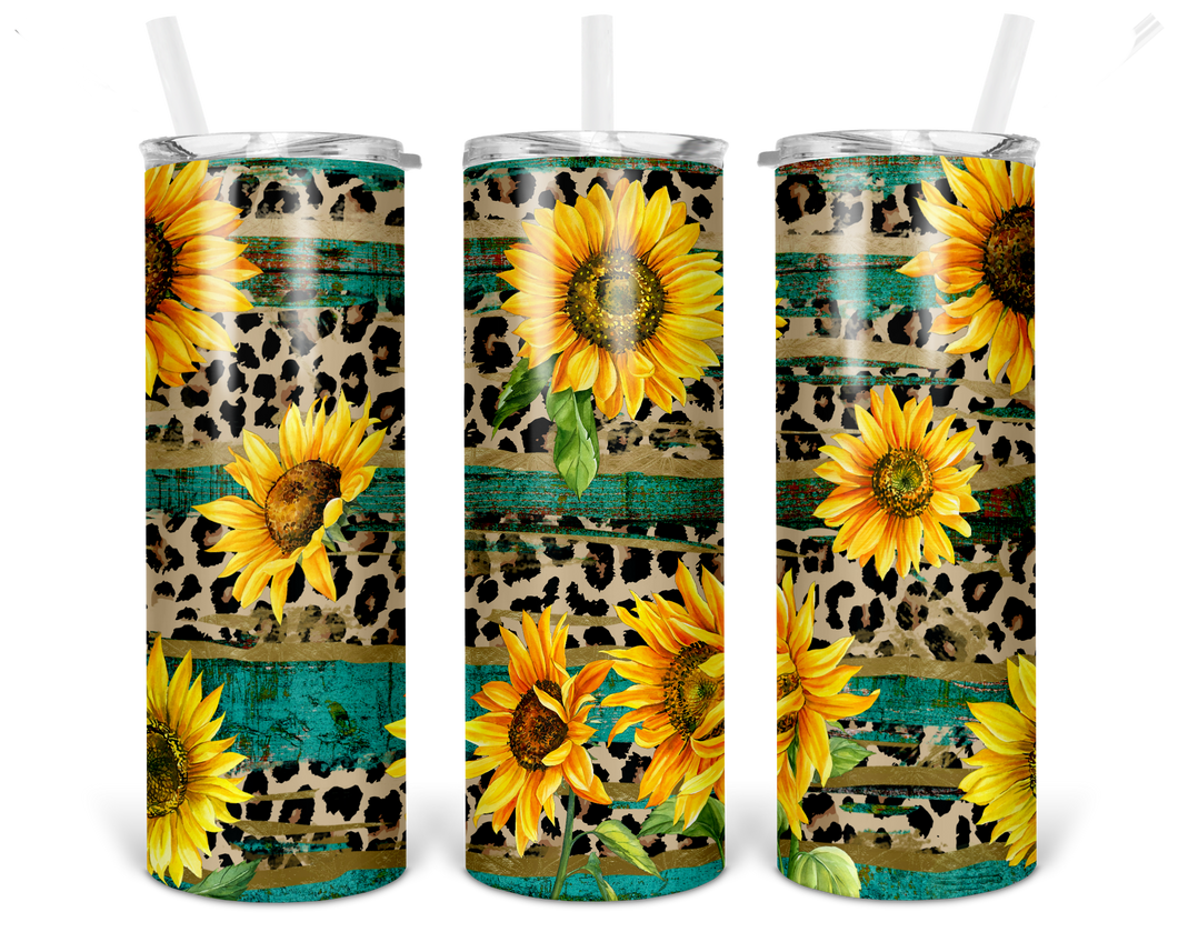 Sunflowers 20oz. Stainless Steel Skinny Tumbler