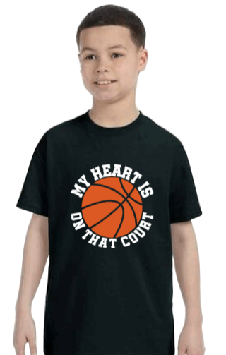 My Heart Is On That Court Youth Shirt