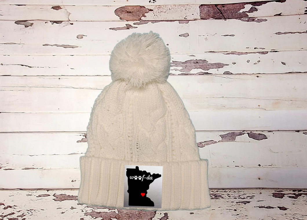 Minnesota Woof-da Pom Pom and Beanie Winter Hat