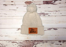 Load image into Gallery viewer, Minnesota Pom Pom and Beanie &quot;You Betcha&quot; Winter Hat
